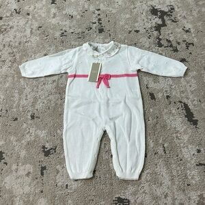 Marlu Baby Girl Knit One Piece Size 12 Months NWT